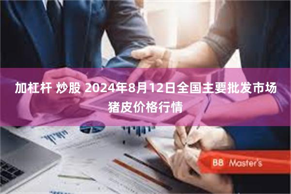 加杠杆 炒股 2024年8月12日全国主要批发市场猪皮价格行情